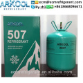 99,9% de pureza de gas refrigerante R507 con cilindros desechables para la venta